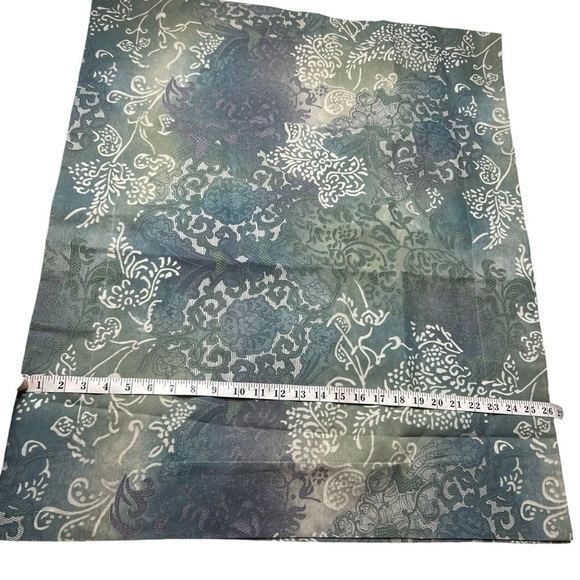 2 Vintage Dan River Pillow Shams Standard Blue Purple Cases Paisley USA Made - Picture 4 of 9